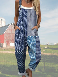 Camille™ | Vintage Floral Jumpsuit Damski