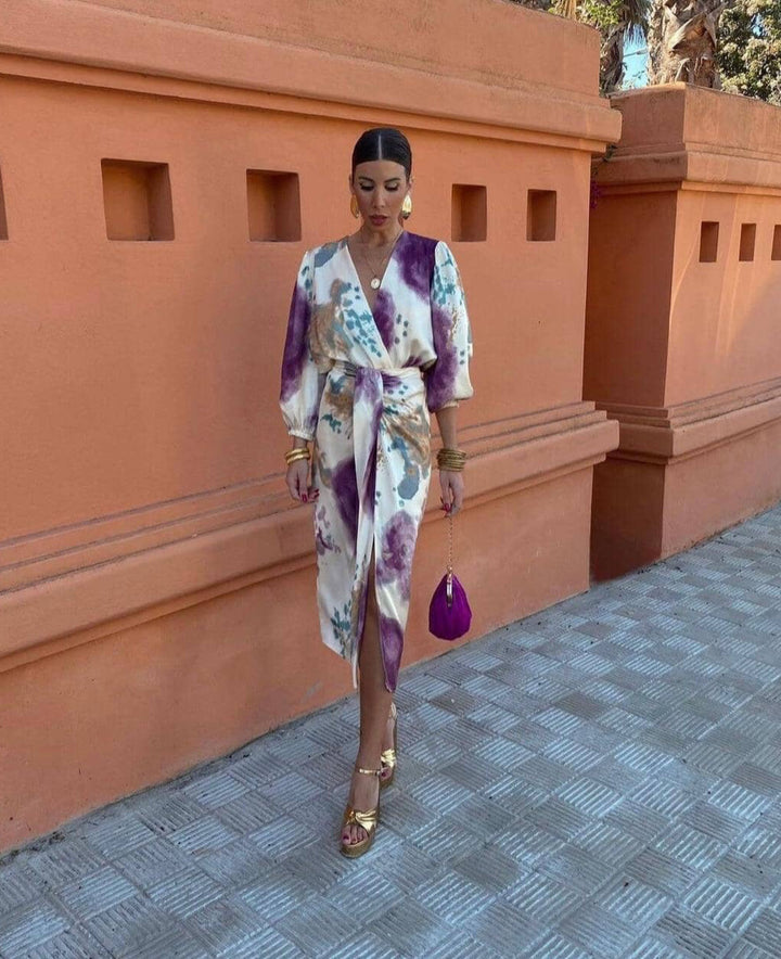 Mora™ | Wzorzysty Dwuczęściowy Zestaw - Eliza-Warszawa