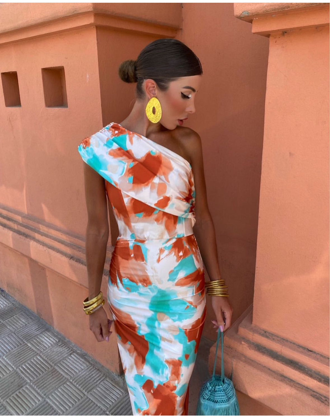 Nursey™ | Długa Kolorowa Sukienka - Eliza-Warszawa