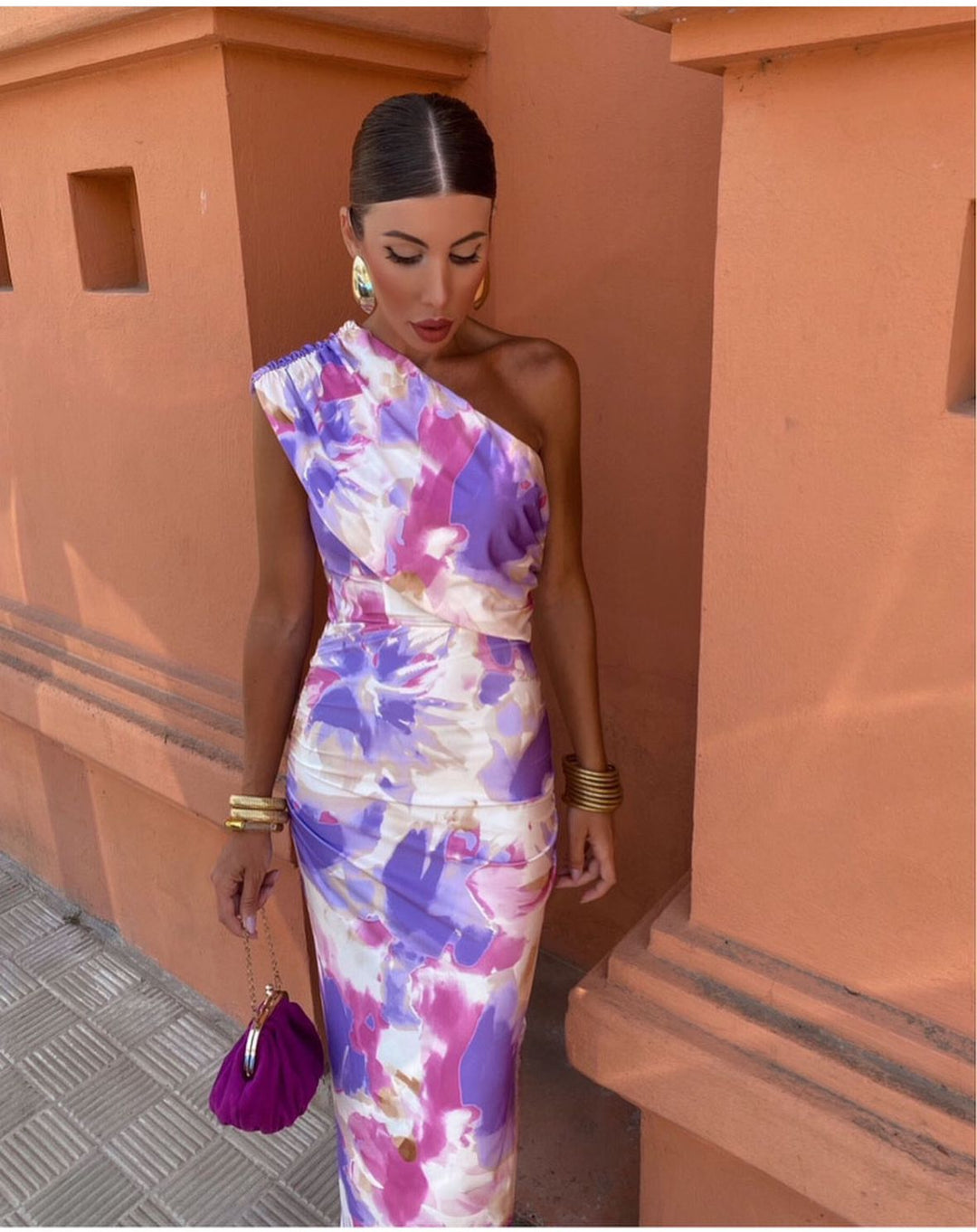 Nursey™ | Długa Kolorowa Sukienka - Eliza-Warszawa