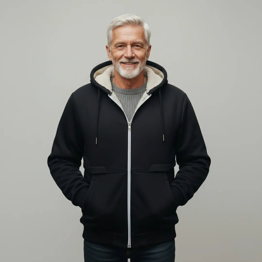 Kazimierz | Gruby męski hoodie fleece