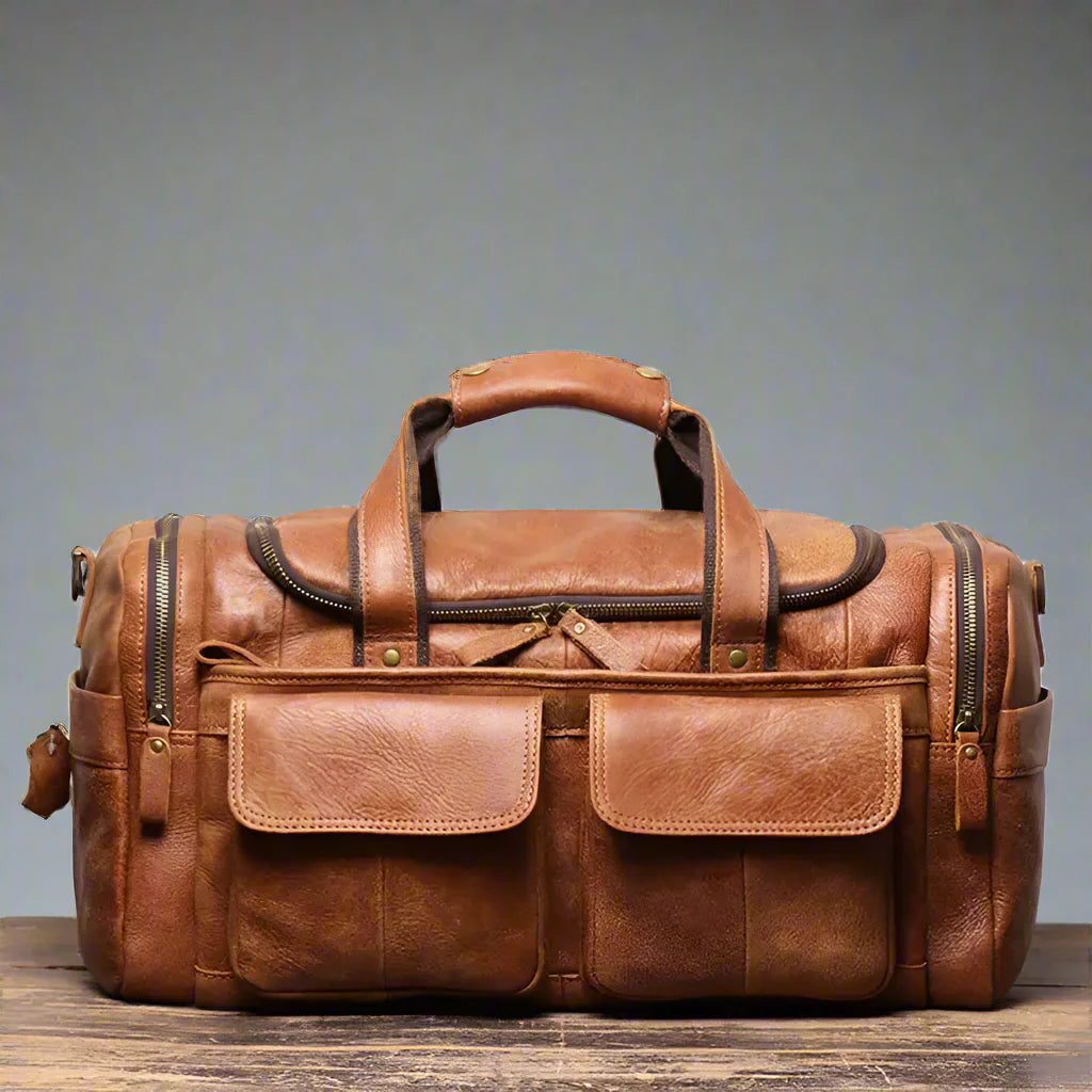 Torba Duffle Ronan Vale™ z Prawdziwej Skóry