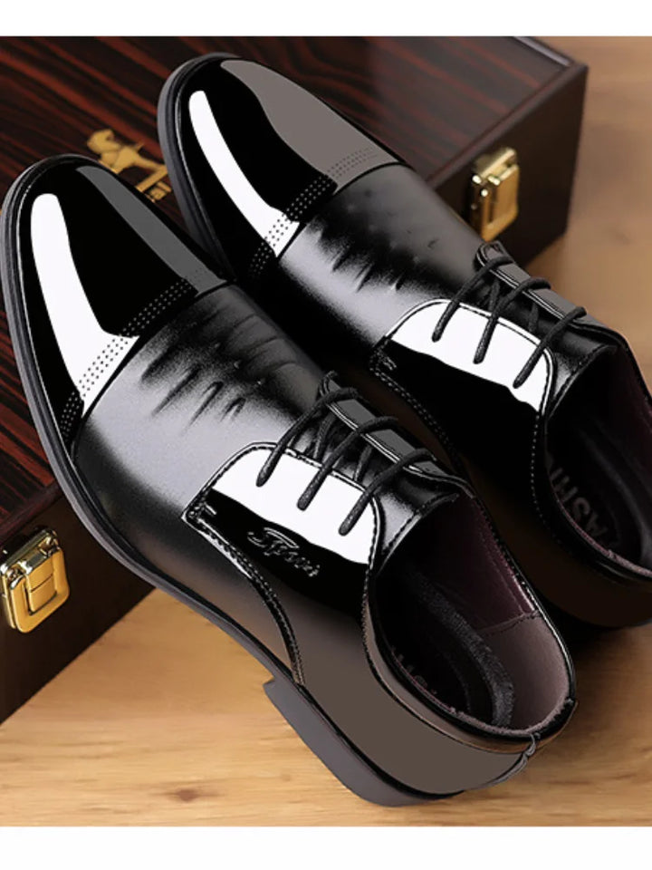 OLIVER™ | Męskie Polerowane Lakkowe Buty Oxford - Eliza©