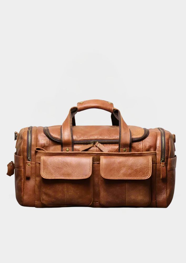 Torba Duffle Ronan Vale™ z Prawdziwej Skóry