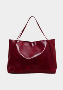 Lisa™ - Elegancka brązowa torba tote z efektem skóry