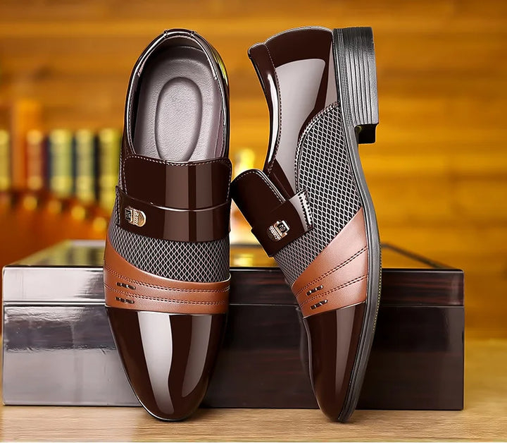 MILO™ | Męskie Sneakersy Skórzane z Grubą Podeszwą - Eliza©