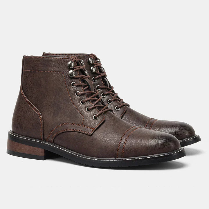 Eliza Keith | Vintage Derby Buty z Noskiem