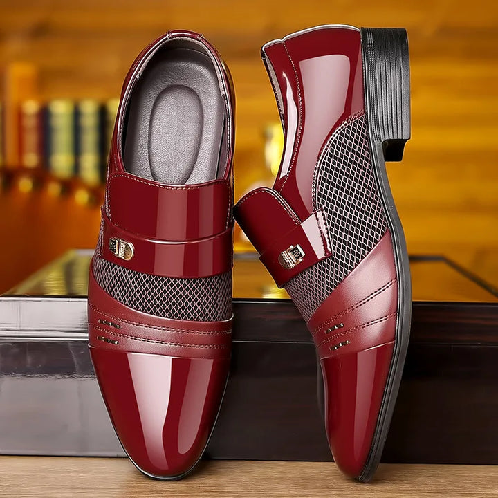 MILO™ | Męskie Sneakersy Skórzane z Grubą Podeszwą - Eliza©