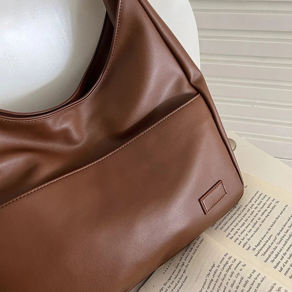 Liv™ - Luźna torba hobo w stylu skórzanym