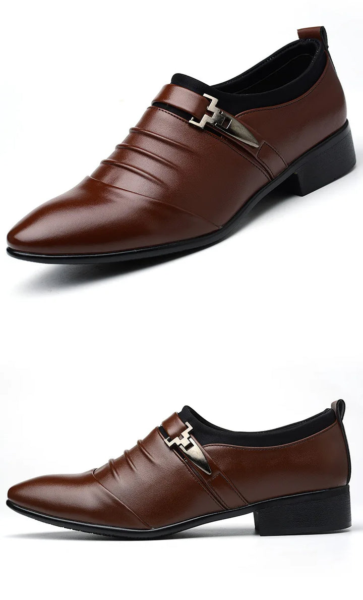JULIAN™ | Luksusowe Męskie Buty Oxford z Bawełny i Skóry - Eliza©