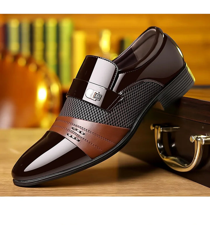 MILO™ | Męskie Sneakersy Skórzane z Grubą Podeszwą - Eliza©