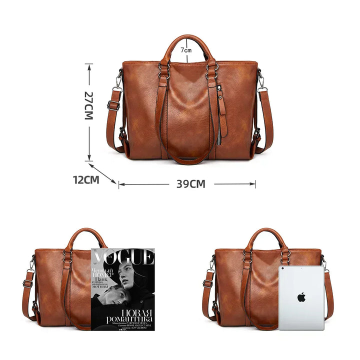Signe™ | Stylowa Duża Skórzana Torba na Ramię