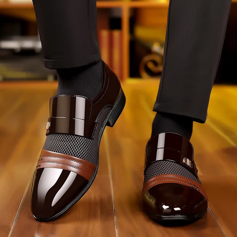 MILO™ | Męskie Sneakersy Skórzane z Grubą Podeszwą - Eliza©