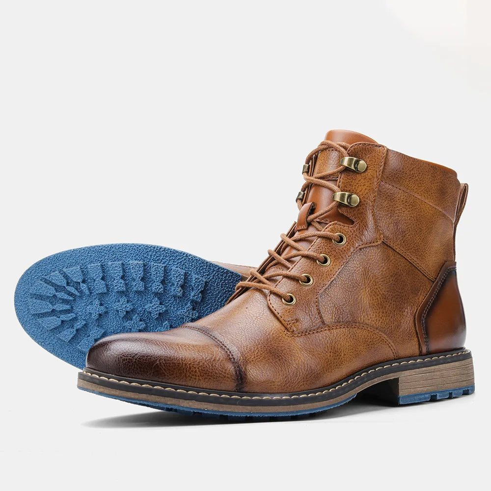 VIGGO™ | Nowoczesne, Wytrzymałe Skórzane Buty Męskie od Eliza©