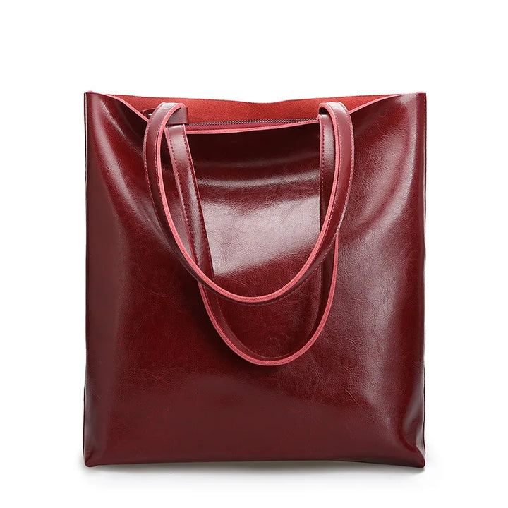 Diana™ - Klasyczna torba tote  w eleganckim skórzanym stylu