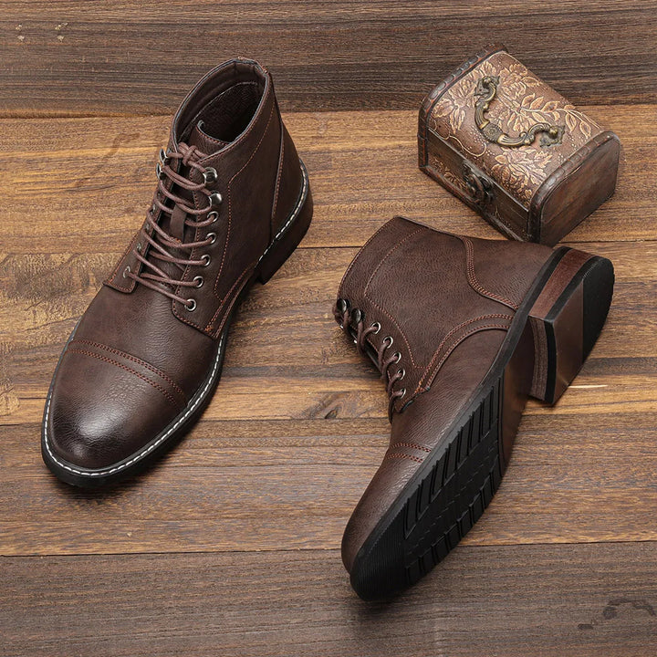 Eliza Keith | Vintage Derby Buty z Noskiem