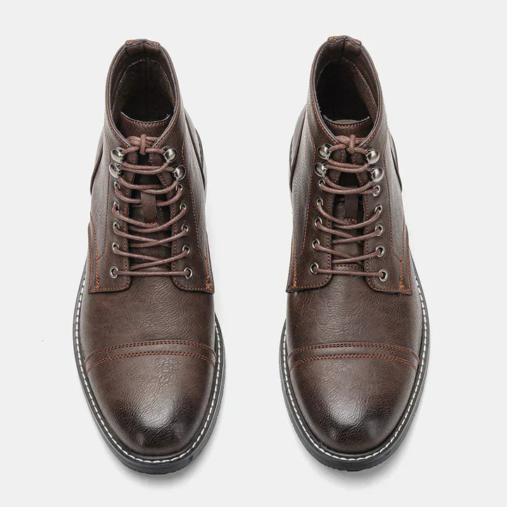 Eliza Keith | Vintage Derby Buty z Noskiem