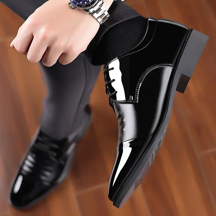 OLIVER™ | Męskie Polerowane Lakkowe Buty Oxford - Eliza©