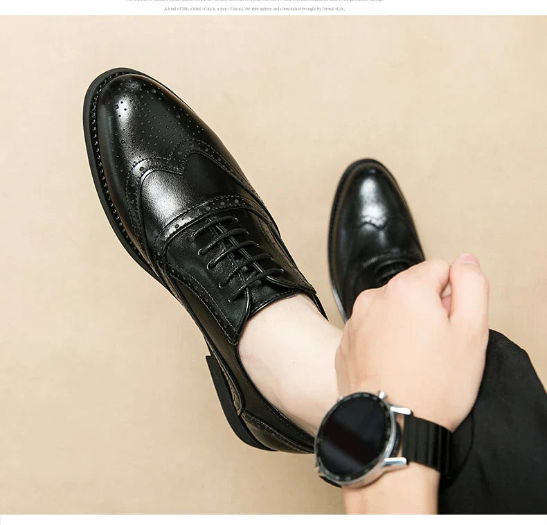 MARIO™ | Klasyczne Włoskie Oxfordy z Monk Strap - Eliza©
