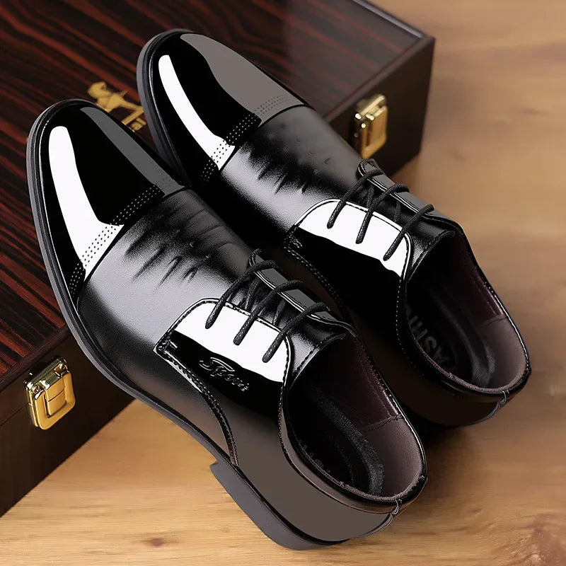OLIVER™ | Męskie Polerowane Lakkowe Buty Oxford - Eliza©