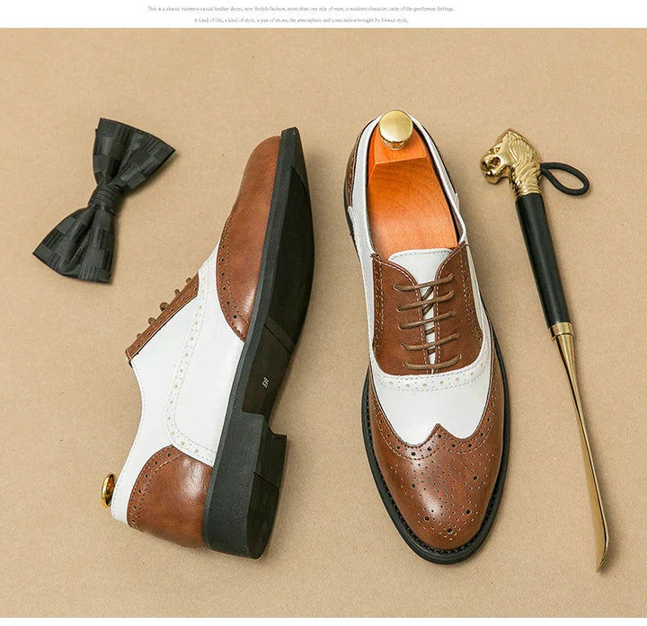 MARIO™ | Klasyczne Włoskie Oxfordy z Monk Strap - Eliza©