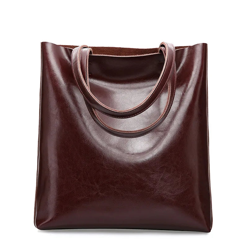 Diana™ - Klasyczna torba tote  w eleganckim skórzanym stylu