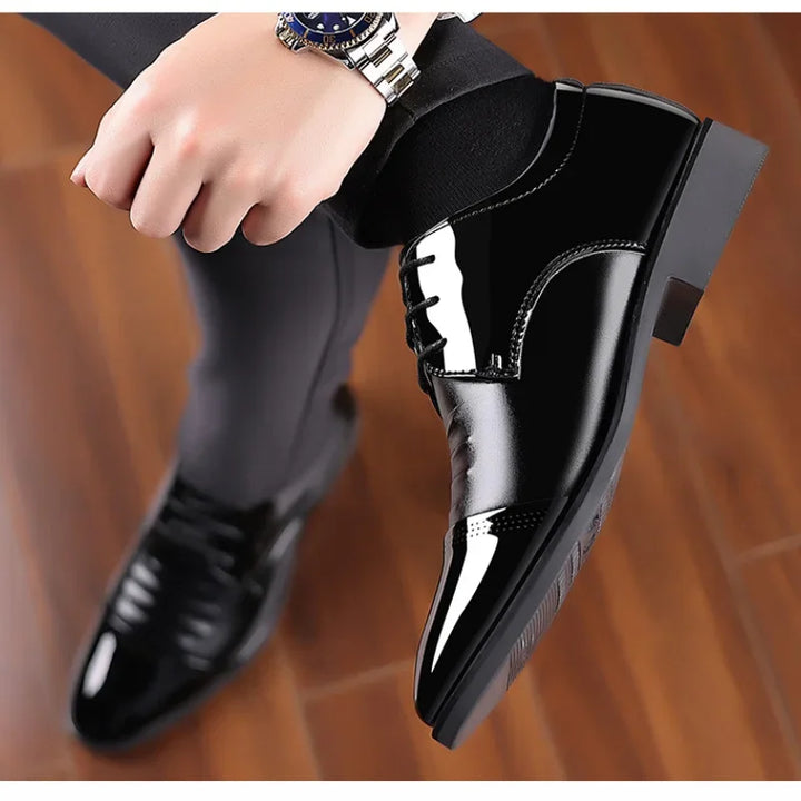 OLIVER™ | Męskie Polerowane Lakkowe Buty Oxford - Eliza©