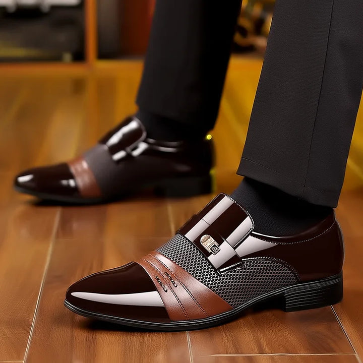 MILO™ | Męskie Sneakersy Skórzane z Grubą Podeszwą - Eliza©
