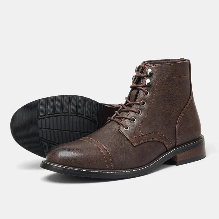 Eliza Keith | Vintage Derby Buty z Noskiem