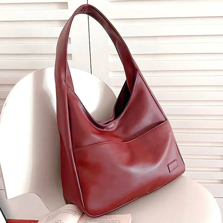 Liv™ - Luźna torba hobo w stylu skórzanym