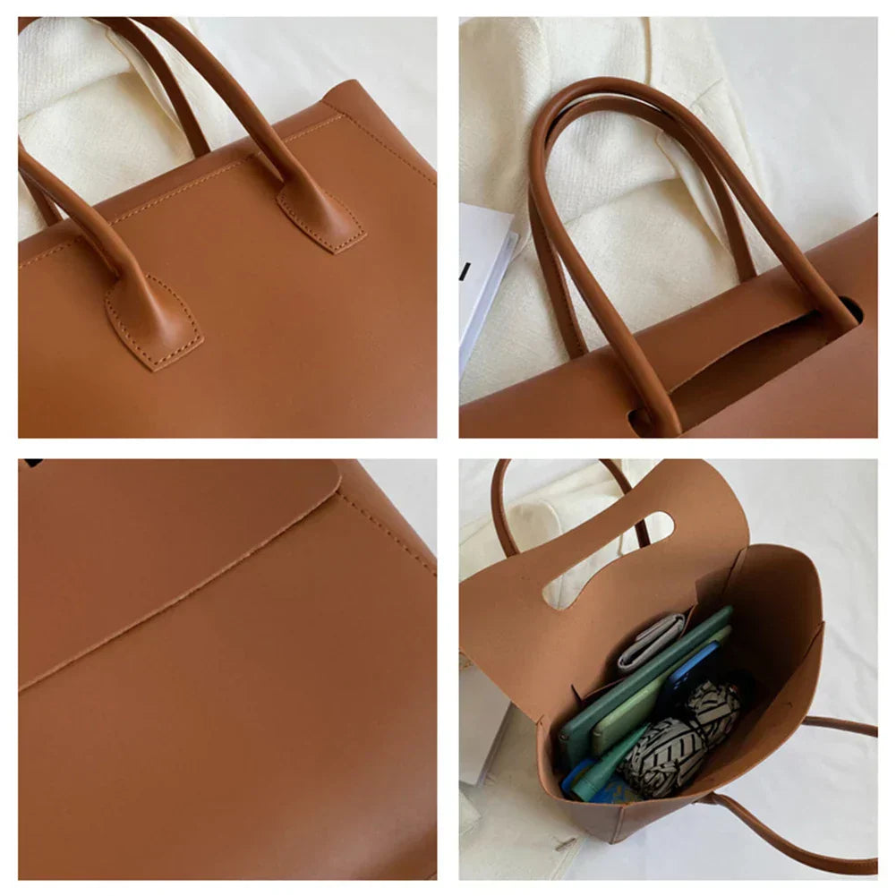 Tova™ – Ekoskórzana Minimalistyczna Torebka na Ramię