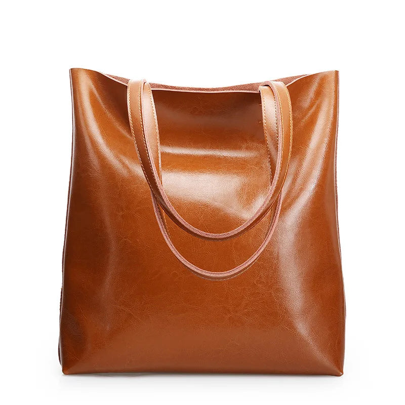Diana™ - Klasyczna torba tote  w eleganckim skórzanym stylu
