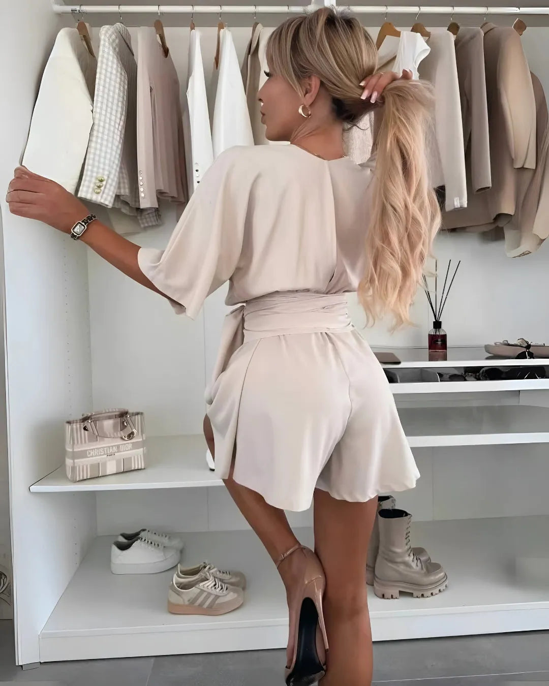 Sofie™ | Elegancki, taliowany kombinezon - Eliza-Warszawa