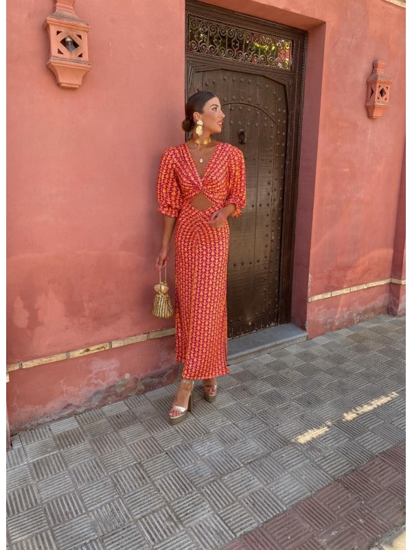 Lara™ | Satynowa Sukienka Letnia - Eliza-Warszawa