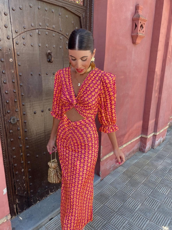 Lara™ | Satynowa Sukienka Letnia - Eliza-Warszawa